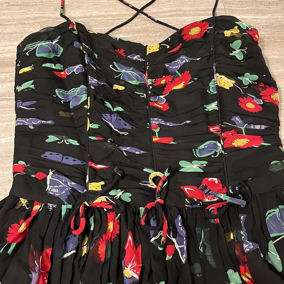 Anna Sui Anthropologie Silk Butterfly Dress - Picture 3 of 11